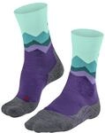 Wandersocken FALKE "TK2 Explore", Damen, Gr. 35-36, amethyst, Materialmix, normal,