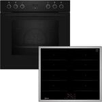 NEFF Induktions Herd-Set "EDX4IB0", Energieeffizienz: A, schwarz (schwarz,