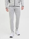 Sweathose JACK & JONES "JPSTWILL FUSION SWEAT PANTS NOOS", Herren, Gr. L, N-Gr, grau