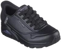 Slip-On Sneaker SKECHERS "Uno - Easy Air", Damen, Gr. 35, schwarz, Lederimitat,...