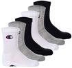 Kurzsocken CHAMPION "Socken 6er Pack", Kinder, Gr. 27-30, bunt (schwarz, grau,