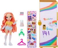 Puppenkleiderschrank RAINBOW HIGH "Rainbow High Locker and Doll Playset", bunt,