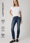 Gerade Jeans LEVI'S "314 Shaping Straight", Damen, Gr. 27, L&auml;nge 32, blau...