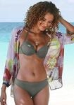 Push-Up-Bikini-Top LASCANA "Italy", Damen, Gr. 32, Cup A, gr&uuml;n (oliv),...