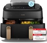 PHILIPS Hei&szlig;luftfritteuse "NA555/00 Steam Airfryer 5000 Series Dual Basket, 9L