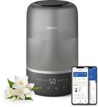 Luftbefeuchter PHILIPS "HU1510 1000 Series, ultraschall", grau (nachtgrau), B:17,8cm