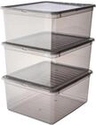 Aufbewahrungsbox KEEEPER "bea, clearbox mit Air Control-System", grau (crystal grau),
