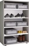Schuhschrank VCM "XXL Holz Gro&szlig;er Schuhschrank Schuhregal Lona 5", grau, B:70cm