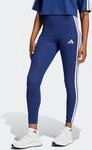 Trainingstights ADIDAS SPORTSWEAR "W 3S SJ LEG", Damen, Gr. XXL, N-Gr, blau