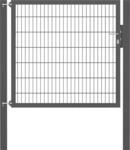 Zauneinzelt&uuml;r ALBERTS "Flexo Plus", grau (anthrazit), B:150cm H:140cm, Stahl, Tore,