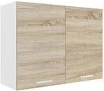 H&auml;ngeschrank VCM "K&uuml;chenschrank B. 80 cm H&auml;ngeschrank K&uuml;che Esilo", braun (wei&szlig;,