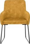 Armlehnstuhl "Fontana", gold (gold, schwarz, gold), B:60,5cm H:85cm T:63cm,