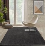 Hochflor-Teppich MERINOS "Forest 340", grau (anthrazit), B:80cm H:25mm L:150cm,