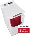 HANSEATIC Waschmaschine Toplader "HTW612C", Energieeffizienz: C, wei&szlig;, B:40cm