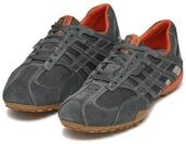 Schn&uuml;rschuh GEOX "U SNAKE ORIGINAL", Herren, Gr. 42, grau, Leder, Textil, Schuhe