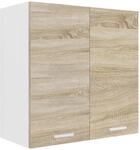 H&auml;ngeschrank VCM "K&uuml;chenschrank B. 60 cm H&auml;ngeschrank K&uuml;che Esilo", braun (wei&szlig;,