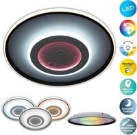 OTTO HOME LED Deckenleuchte "Kessara", wei&szlig; (wei&szlig; schwarz), 1, &Oslash; 50cm H:...