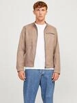 Bikerjacke JACK & JONES "JJEDYLAN mit wasserabweisender Funktion", Herren, Gr. S,