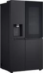 LG Side-by-Side "GSXE81EVBD", Energieeffizienz: D, silber (schwarz anthrazit),