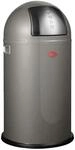 M&uuml;lleimer WESCO "Pushboy", grau (graphit), B:40cm H:75,5cm T:40cm, Stahlblech,