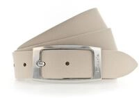 Lederg&uuml;rtel TAMARIS "Charlie Silver", Damen, Gr. 100, beige (cream),...