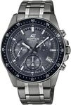 Chronograph CASIO EDIFICE, grau (schwarz, grau, silberfarben), Armbanduhren,...