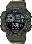 Chronograph, gr&uuml;n (khaki), CASIO TIMELESS COLLECTION, Armbanduhren, Herren,