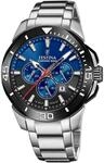 Chronograph FESTINA "Chrono Bike", silber (silberfarben, blau, schwarz),