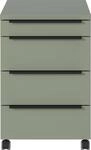 Rollcontainer GERMANIA "Mailand, mit 4 Schubladen, optional mit Schubladend&auml;mpfung",