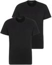 Rundhalsshirt BOSS "TShirtRN 2P Comfort", Herren, Gr. XXL, schwarz, Single...
