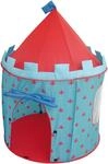 Spielzelt ROBA "Ritterburg", blau (blau, rot), Spielzelte, KinderH:135cm &Oslash;:105cm,