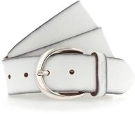 Lederg&uuml;rtel TAMARIS "Charlotte Silver", Damen, Gr. 100, wei&szlig;, Leder,...