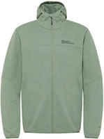 Softshelljacke JACK WOLFSKIN "FELDBERG HOODY M", Herren, Gr. S (48), gr&uuml;n