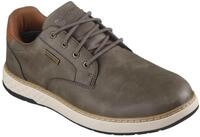 Schn&uuml;rschuh SKECHERS "GARLAN", Herren, Gr. 41, gr&uuml;n (olivgr&uuml;n), Lederimitat,