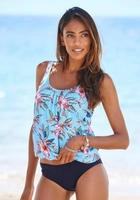 Bikini-Hose LASCANA "Malia", Damen, Gr. 36, N-Gr, blau (marine), Microfaser,