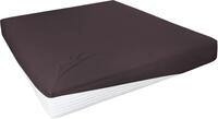 Spannbettlaken PRIMERA "Elasthan-Feinjersey", braun (dunkelbraun), 1 Stk.,