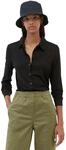 Langarmbluse MARC O'POLO, Damen, Gr. L, schwarz, Obermaterial: 97% Viskose, 3%