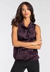Blusentop LAURA SCOTT, Damen, Gr. 36, rot (bordeaux), Web, Obermaterial: 100%