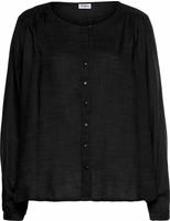 Schlupfbluse BUFFALO, Damen, Gr. 34, schwarz, Web, Obermaterial: 100% Viskose,