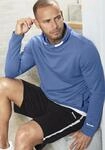 Sweatshirt BENCH. LOUNGEWEAR, Herren, Gr. S (44/46), blau, angeraute Sweatware,