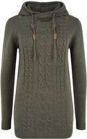 Strickfleece-Pullover OXMO "Strickpullover OXCable", Damen, Gr. L, grau...