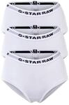 Slip G-STAR "Slip 3er Pack", Damen, Gr. XS, wei&szlig;, Obermaterial: 95% Baumwolle CO. 5%