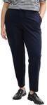 Jerseyhose TOM TAILOR PLUS, Damen, Gr. 48, N-Gr, blau (sky captain blau), Web,