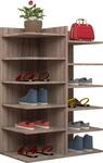 Schuhschrank VCM "Schuhregal Schuhschrank Schuhkommode Enosa", braun (sonoma, eiche),