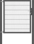 Zauneinzelt&uuml;r ALBERTS "Flexo Plus", grau (anthrazit), B:125cm H:140cm, Stahl,...