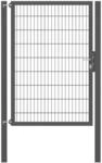 Zauneinzelt&uuml;r ALBERTS "Flexo Plus", grau (anthrazit), B:125cm H:180cm, Stahl, Tore,