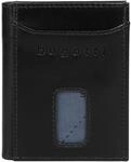Geldb&ouml;rse BUGATTI "SECURE SLIM", Damen, schwarz, Leder, Kleinlederwaren Geldb&ouml;rse,