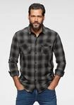 Langarmhemd ARIZONA, Herren, Gr. S (37/38), N-Gr, grau (anthrazit), Obermaterial: