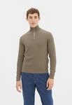 Troyer ONLY & SONS "ONSPHIL REG 12 STRUC HALF ZIP KNIT NOOS", Herren, Gr. L, beige