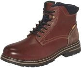 Schn&uuml;rboots CAMEL ACTIVE, Herren, Gr. 40, Leder Textil, braun (cognac, blau), used,